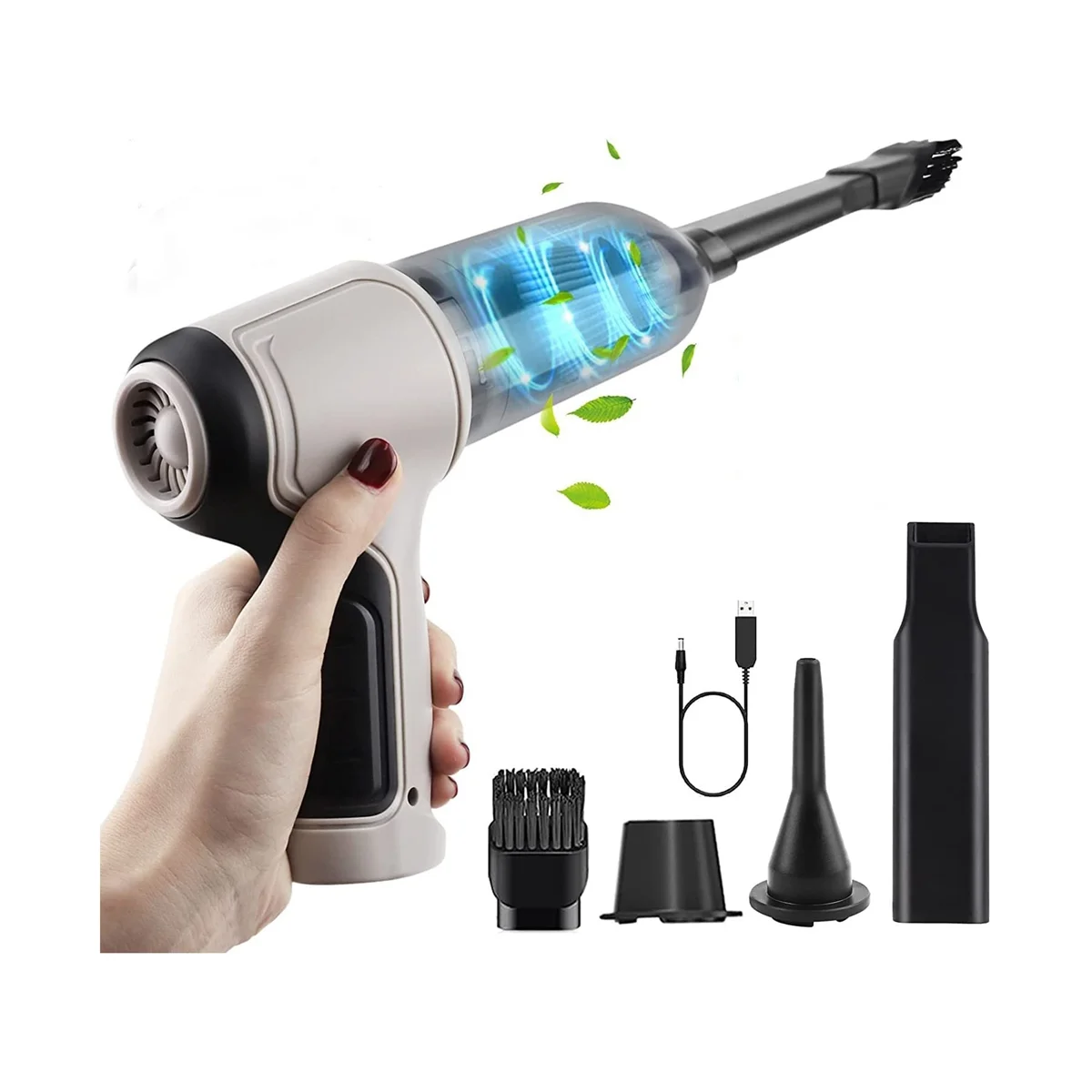 3-In-1 Computer Vacuum Air Blower Handheld Portable Air Duster Rechargeable Car Vacuum Cleaner Cyclonic Suction
3-In-1 Computer Vacuum Air Blower Handheld Portable Air Duster Rechargeable Car Vacuum Cleaner Cyclonic Suction