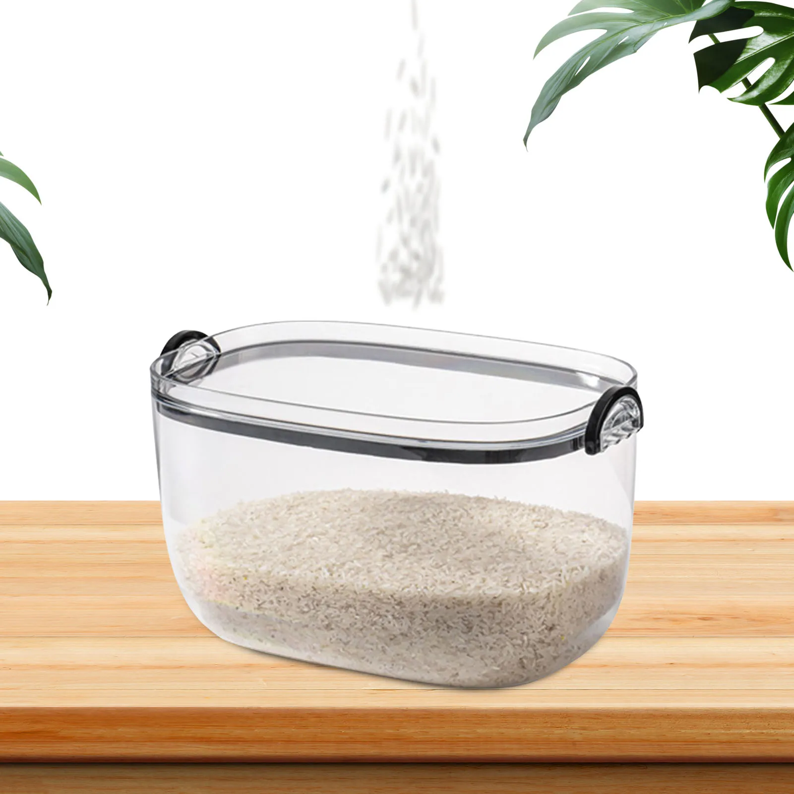 Transparent Rice Storage Box Rice Airtight Dry Food Storage Container Storage Airtight Food Holder Dispenser Kitchen Rice
Transparent Rice Storage Box Rice Airtight Dry Food Storage Container Storage Airtight Food Holder Dispenser Kitchen Rice