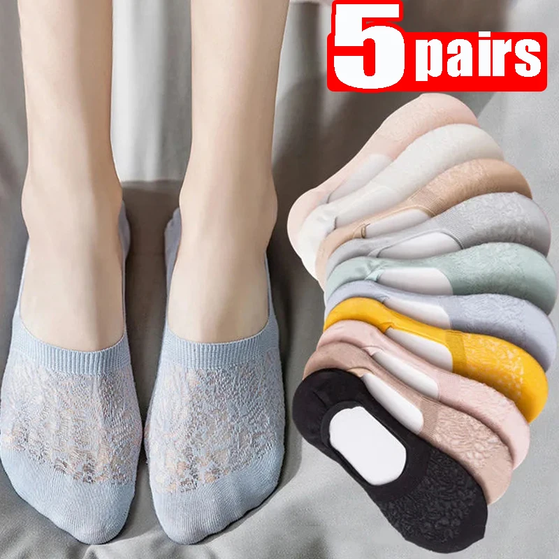 New Lace Shallow Mouth Boat Socks Women's Cotton Boat Hosiery Sole Anti-slip Floor Socks Simple Invisible Spring Summer Sock Sox
New Lace Shallow Mouth Boat Socks Women's Cotton Boat Hosiery Sole Anti-slip Floor Socks Simple Invisible Spring Summer Sock Sox