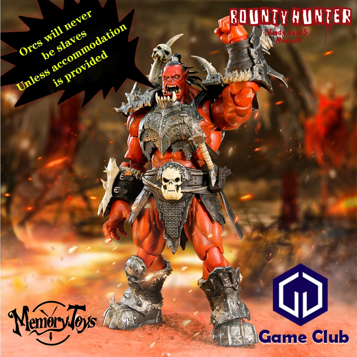 Original Memory Toys 1/10 Adventurer World Orcs Bloody Hands Morlock Model 19.5cm Bounty Hunter Action Figure Full Set Doll Fans
Original Memory Toys 1/10 Adventurer World Orcs Bloody Hands Morlock Model 19.5cm Bounty Hunter Action Figure Full Set Doll Fans