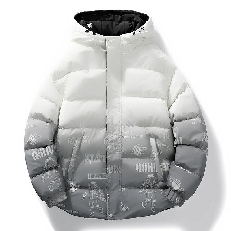 Gradient Color Down Cotton Jacket For Men's Autumn And Winter 2022 New Fashion Loose Plus Size Coat Versatile Cotton Jacket
Gradient Color Down Cotton Jacket For Men's Autumn And Winter 2022 New Fashion Loose Plus Size Coat Versatile Cotton Jacket