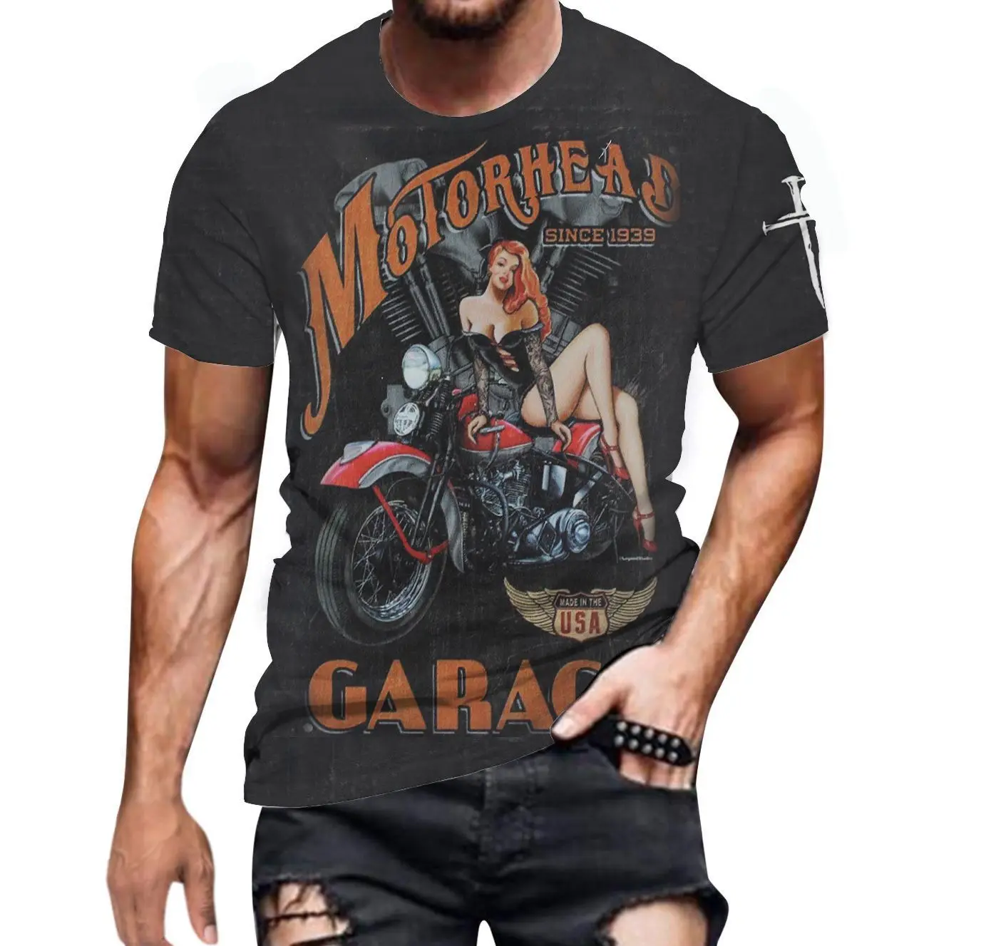 Summer New Fashion T-shirt 3D Digital Print Men's Street Personality Round Neck Short Sleeve
Summer New Fashion T-shirt 3D Digital Print Men's Street Personality Round Neck Short Sleeve