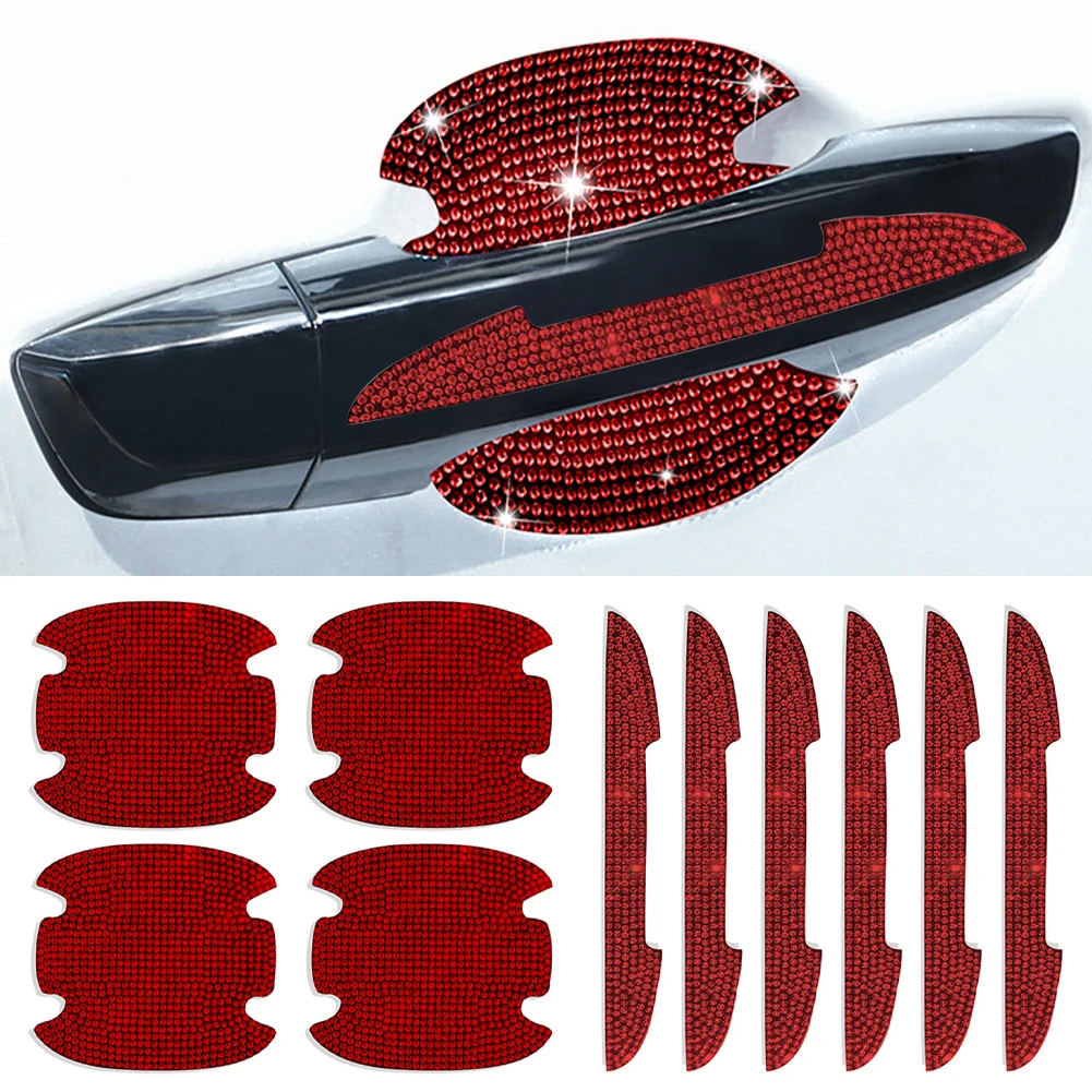 10Pcs Self-Adhesive Door Handle Protector Rhinestones Crystal Handle Bowl Protective Stickers Scratches Rearview Mirror Strip
10Pcs Self-Adhesive Door Handle Protector Rhinestones Crystal Handle Bowl Protective Stickers Scratches Rearview Mirror Strip