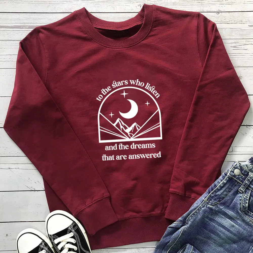 To the Stars Who Listen New Arrival Christian Sweatshirt 100%Cotton Women Funny Casual Autumn Long Sleeve Top Birthday Gift
To the Stars Who Listen New Arrival Christian Sweatshirt 100%Cotton Women Funny Casual Autumn Long Sleeve Top Birthday Gift