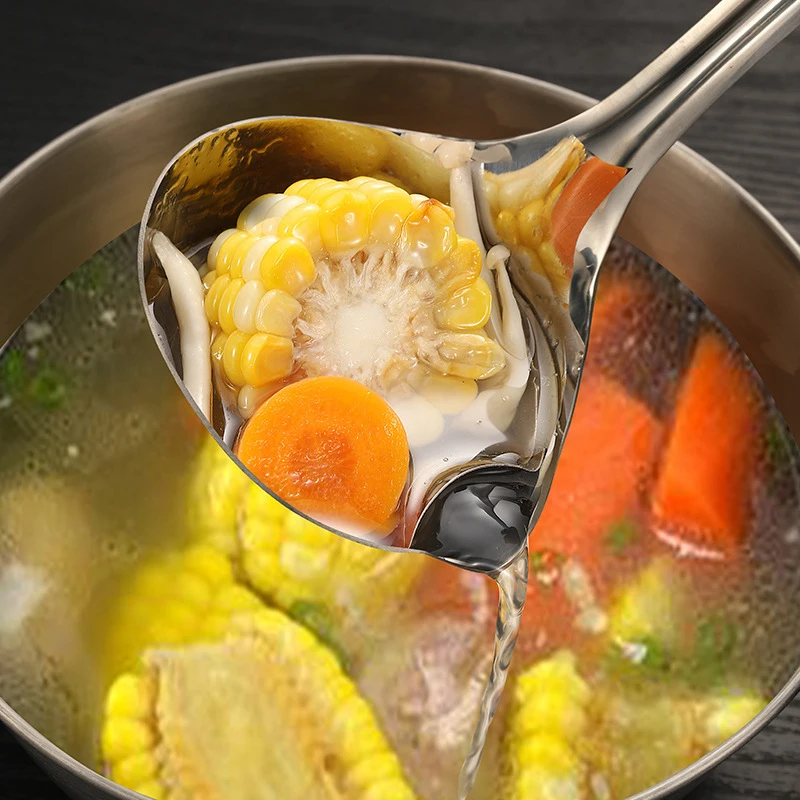 1PC Stainless Steel Soup Fat Oil Separator Ladles Skimmer Spoon Soup Colander for Kitchen with Heat Insulation Anti-scalding
1PC Stainless Steel Soup Fat Oil Separator Ladles Skimmer Spoon Soup Colander for Kitchen with Heat Insulation Anti-scalding