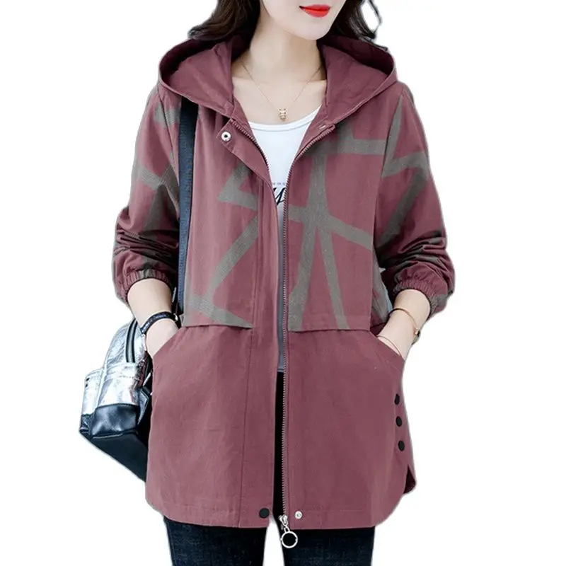 5XL Oversize Trench Coat For Women Spring Autumn Loose Outwear Middle-aged Elderly Mothers Hooded Zipper Casual Elegant Trench
5XL Oversize Trench Coat For Women Spring Autumn Loose Outwear Middle-aged Elderly Mothers Hooded Zipper Casual Elegant Trench