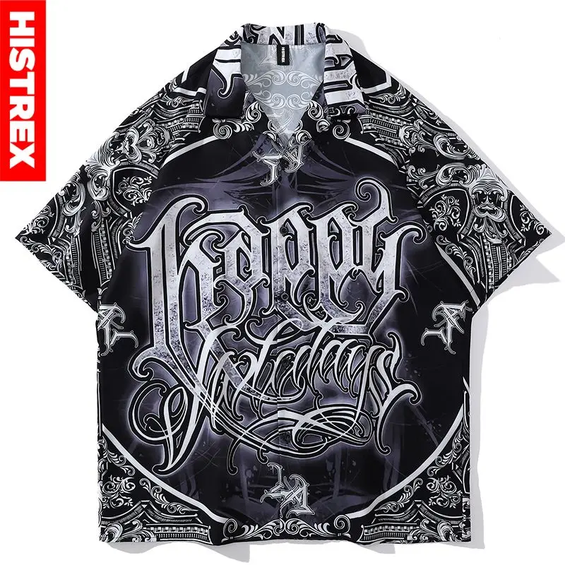 HISTREX Gothic Letters Shirts For Men Women Summer Streetwear Dress Shirt Button Clothing Hawaii Shirt Plus Men's Shirts 3G9LG#
HISTREX Gothic Letters Shirts For Men Women Summer Streetwear Dress Shirt Button Clothing Hawaii Shirt Plus Men's Shirts 3G9LG#