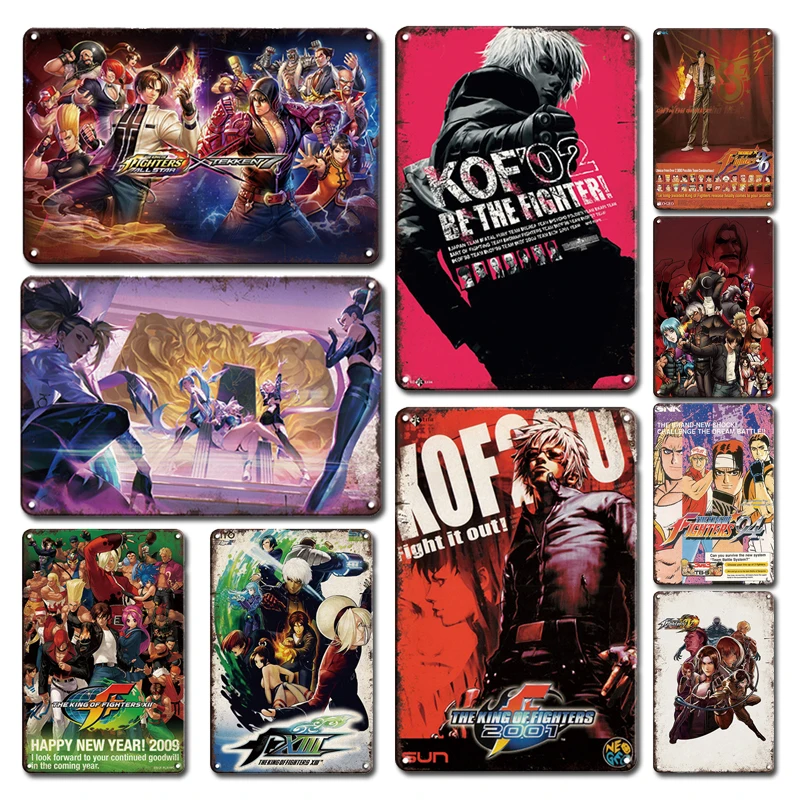 Classic Game Poster Tin Sign Vintage KOF Art Poster Metal Plate Rustic Gamer Room Decor Plaque Retro Man Cave Home Decoration
Classic Game Poster Tin Sign Vintage KOF Art Poster Metal Plate Rustic Gamer Room Decor Plaque Retro Man Cave Home Decoration