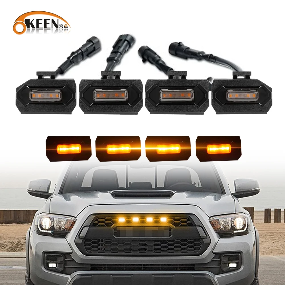 6000K White/amber Led Front Grille Light for Tacoma TRD Pro 2016 2017 2018 2019 2020 2011 2022 Aftermarket Replacement Led Lamp
6000K White/amber Led Front Grille Light for Tacoma TRD Pro 2016 2017 2018 2019 2020 2011 2022 Aftermarket Replacement Led Lamp
