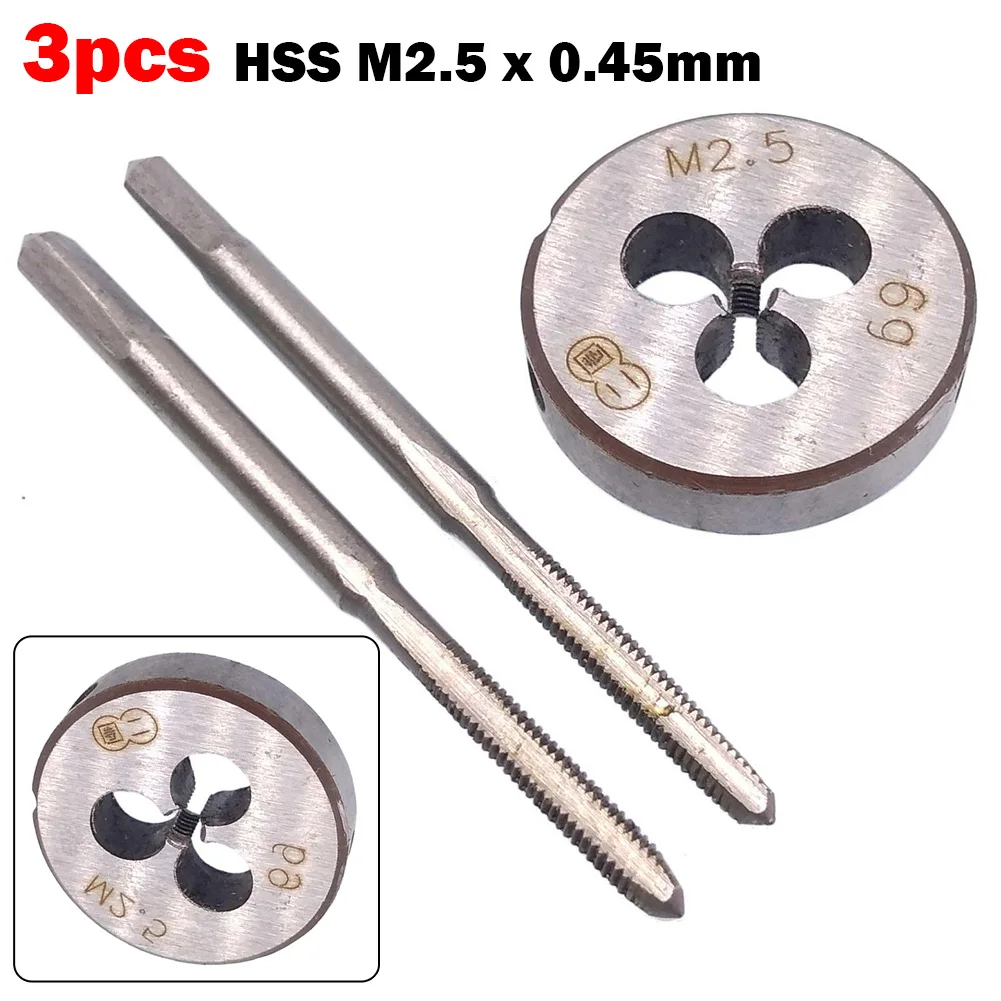 Brand New Taper And Plug Tap Tap & Die 38mm Tap 3pcs/set Accessories High Quality High Speed Steel M2.5 X 0.45mm
Brand New Taper And Plug Tap Tap & Die 38mm Tap 3pcs/set Accessories High Quality High Speed Steel M2.5 X 0.45mm