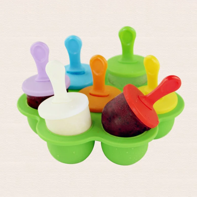 7 Holes DIY Ice Cream Pops Silicone Mold Ice Cream Ball Maker Popsicles Molds Baby Fruit Shake Home Kitchen Accessories Tools
7 Holes DIY Ice Cream Pops Silicone Mold Ice Cream Ball Maker Popsicles Molds Baby Fruit Shake Home Kitchen Accessories Tools