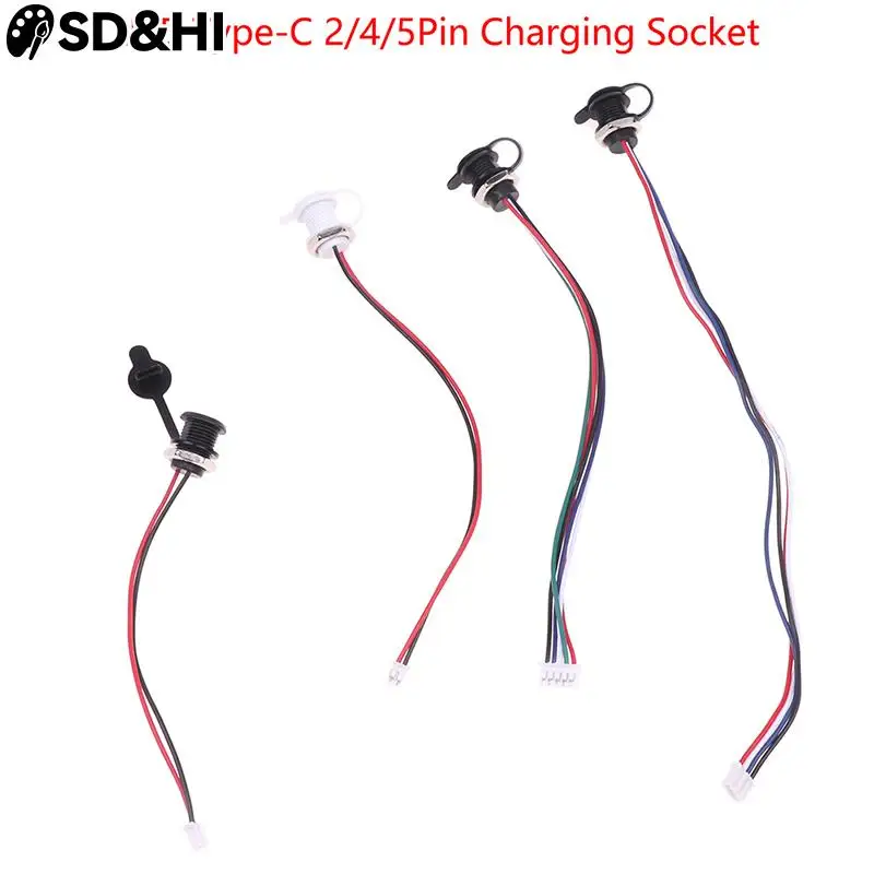 1pc USB-C Connector Type-C To PH 2.0 With Nut Locking Plate Waterproof Female USB Socket High Current Fast Charging Jack Port
1pc USB-C Connector Type-C To PH 2.0 With Nut Locking Plate Waterproof Female USB Socket High Current Fast Charging Jack Port