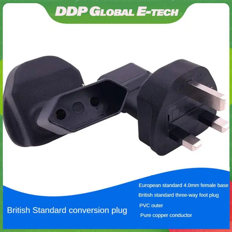 Super Scratch Resistant British Plug To European Plug Corrosion Resistant Housing High Quality Copper Sheet Conversion Plug Plug
Super Scratch Resistant British Plug To European Plug Corrosion Resistant Housing High Quality Copper Sheet Conversion Plug Plug