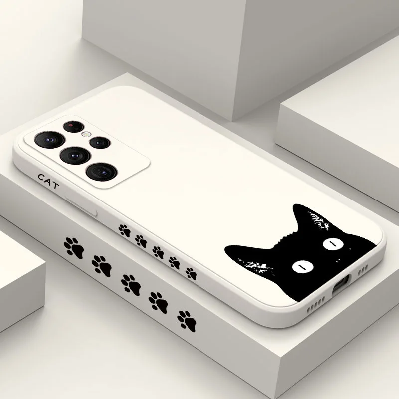 Black Face Cat Phone Case For Samsung Galaxy S23 S22 S21 S20 Ultra Plus FE S10 S9 S10E Note 20 ultra 10 9 Plus Cover
Black Face Cat Phone Case For Samsung Galaxy S23 S22 S21 S20 Ultra Plus FE S10 S9 S10E Note 20 ultra 10 9 Plus Cover