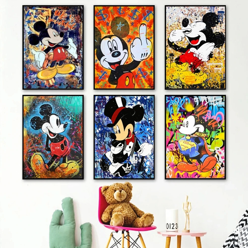 Home Decoration Disney Hd Prints Mickey Mouse Painting Pictures Wall Abstract Art Modular Canvas Modern Poster for Living Room 
Home Decoration Disney Hd Prints Mickey Mouse Painting Pictures Wall Abstract Art Modular Canvas Modern Poster for Living Room