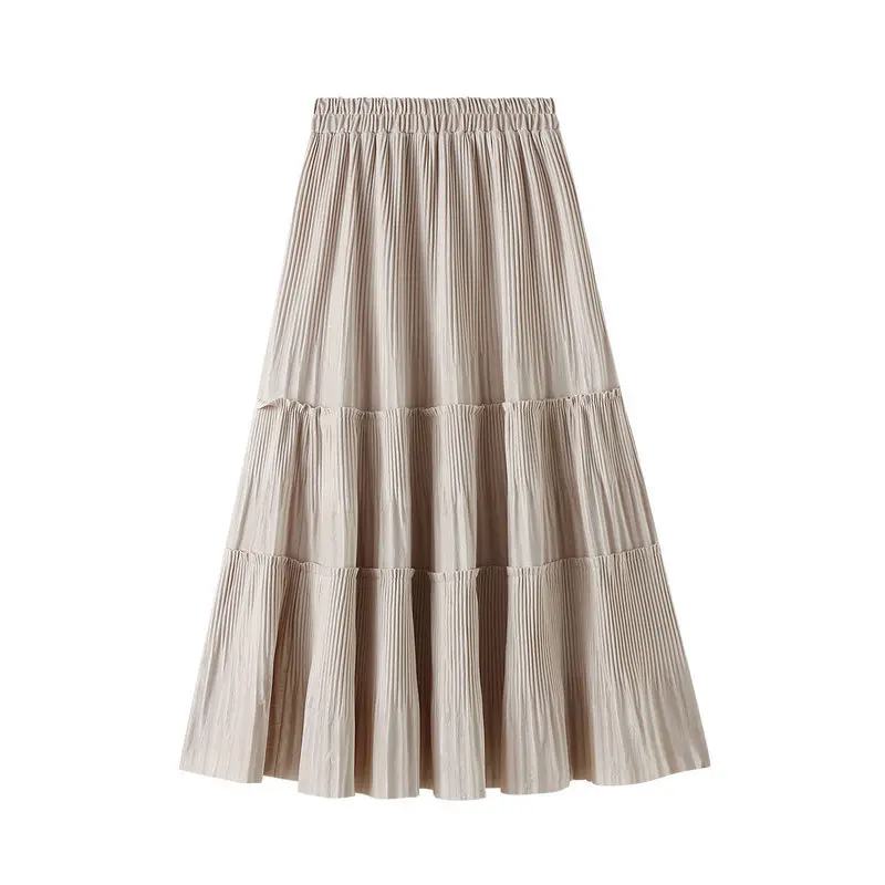 Winter Solid Black Ruffles Cake Skirts Women Autumn High Waist Long Velvet Green Pleated Skirt Female
Winter Solid Black Ruffles Cake Skirts Women Autumn High Waist Long Velvet Green Pleated Skirt Female