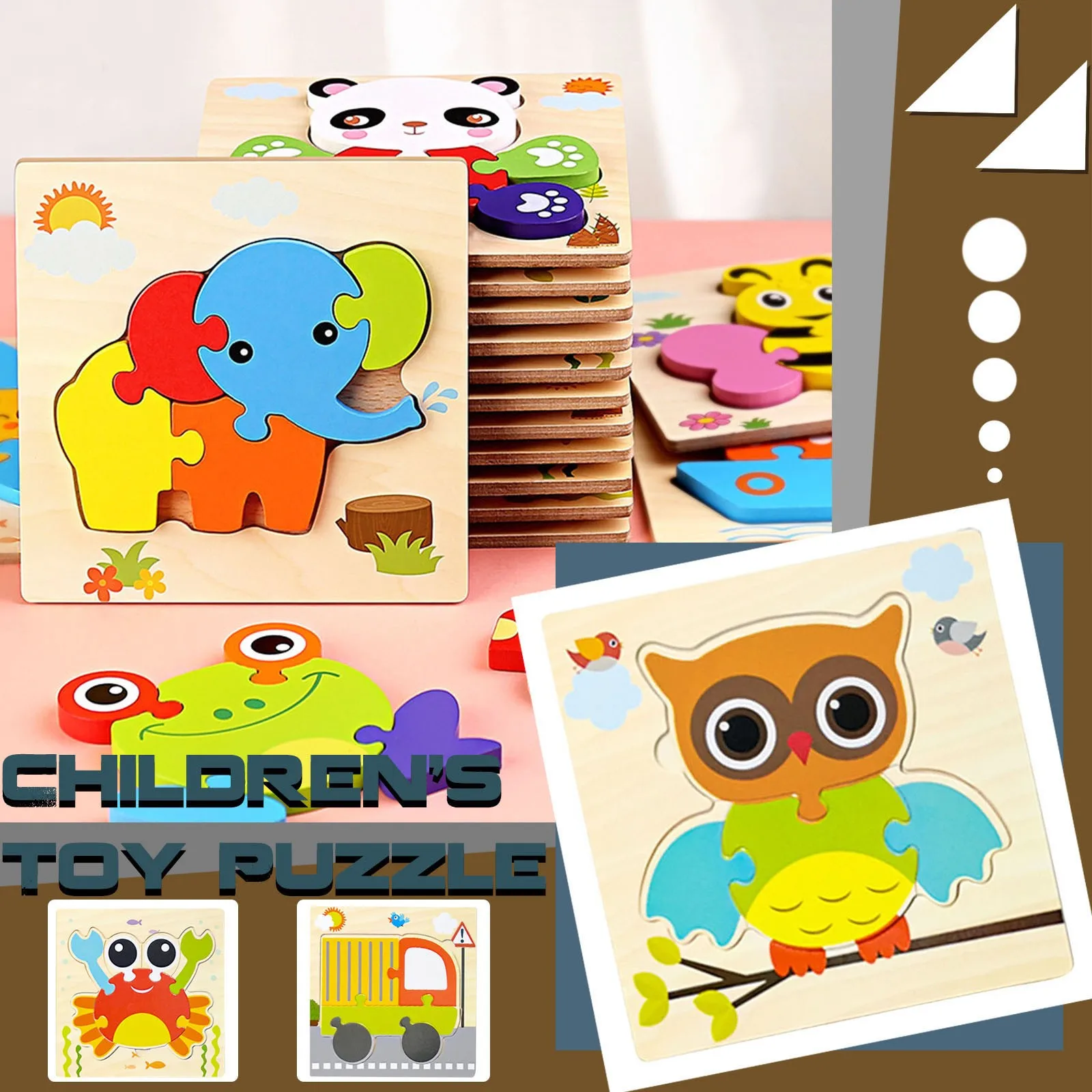 8200 2400 Cartoon Puzzle Puzzle Toys Learning Shapes Wooden Animal Tangram 3D Intelligence Puzzle Toy
8200 2400 Cartoon Puzzle Puzzle Toys Learning Shapes Wooden Animal Tangram 3D Intelligence Puzzle Toy
