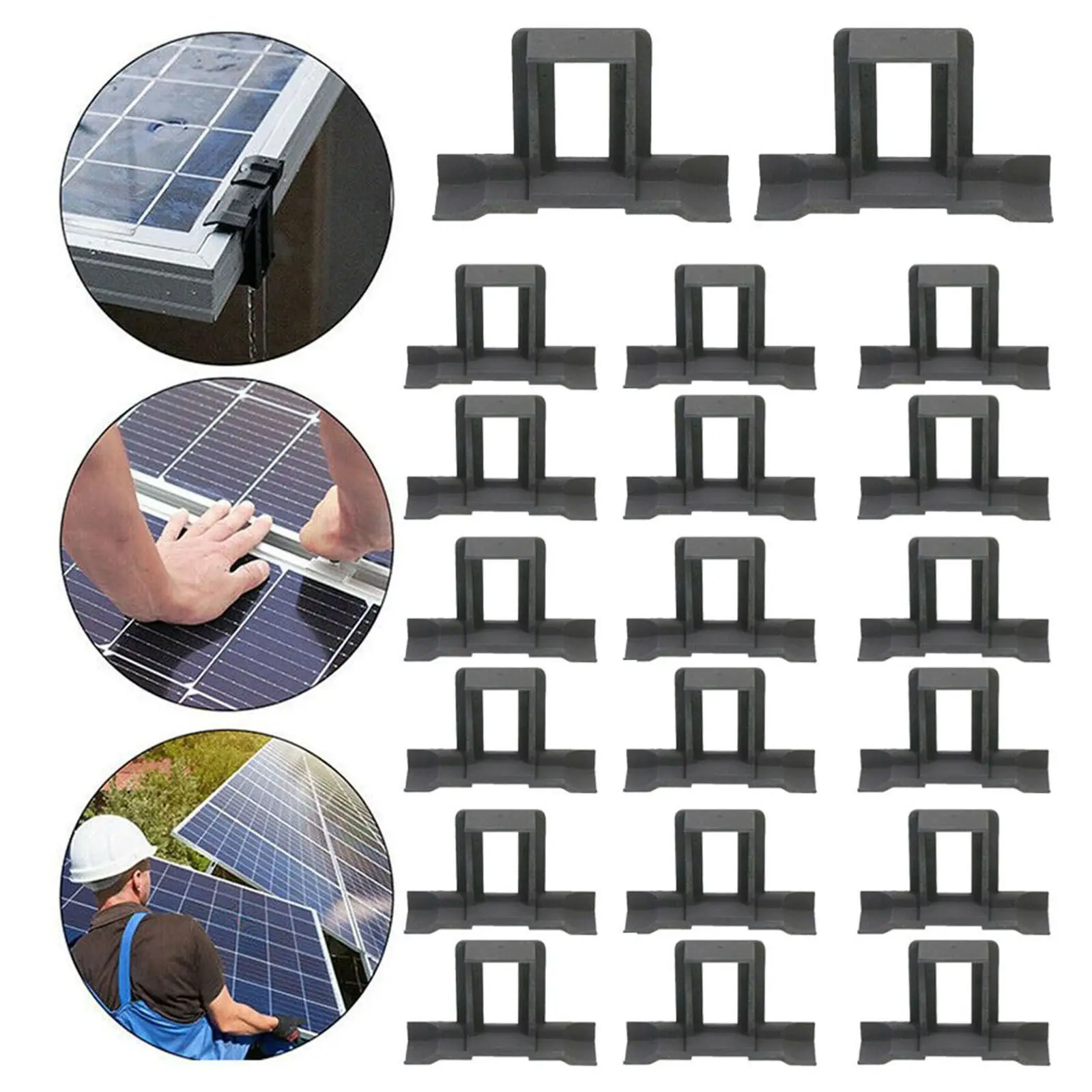 20Pcs Solar Panel Water Drainage Clips 30/35/40mm Photovoltaic Panel Water Drained Away Clip Solar Power Supplies
20Pcs Solar Panel Water Drainage Clips 30/35/40mm Photovoltaic Panel Water Drained Away Clip Solar Power Supplies