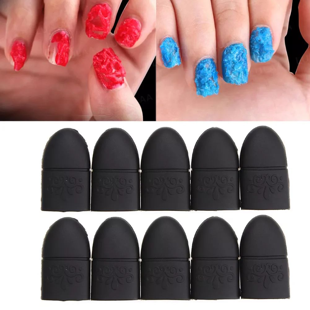 Nail Art Polish Remover Cap 10pcs Silicone Manicure Tips UV Gel Removal Cover Nail remover Fingernails
Nail Art Polish Remover Cap 10pcs Silicone Manicure Tips UV Gel Removal Cover Nail remover Fingernails