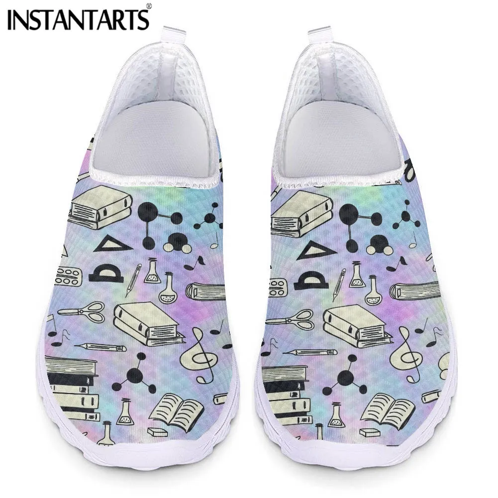 INSTANTARTS Cartoon Textbook Formula Pattern Women Flat Shoes Casual Slip-on Air Mesh Sneakers for Ladies Light Soft Loafers Hot
INSTANTARTS Cartoon Textbook Formula Pattern Women Flat Shoes Casual Slip-on Air Mesh Sneakers for Ladies Light Soft Loafers Hot