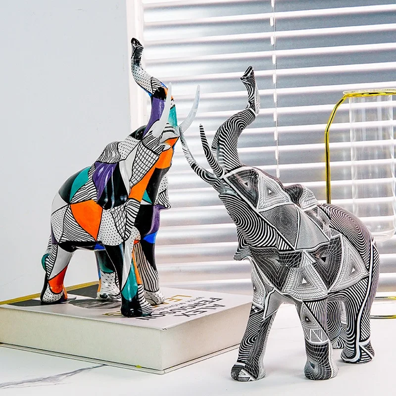 Nordic Resin Elephant Statue Feng Shui Elegant Elephant Trunk Sculpture Lucky Wealth Figurine Crafts Ornaments For Home Decor
Nordic Resin Elephant Statue Feng Shui Elegant Elephant Trunk Sculpture Lucky Wealth Figurine Crafts Ornaments For Home Decor