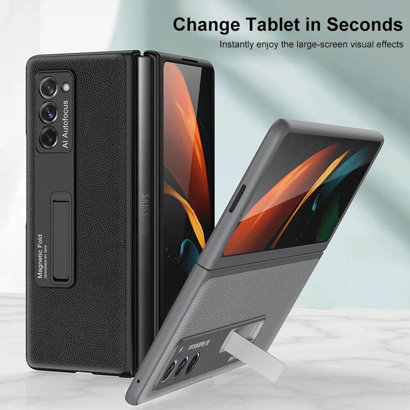 Luxury Ultra-thin PU Leather Phone Cover For Samsung Galaxy Z Fold 2 Case Stand Holder Protective Case Coque For Galaxy Z Fold 2
Luxury Ultra-thin PU Leather Phone Cover For Samsung Galaxy Z Fold 2 Case Stand Holder Protective Case Coque For Galaxy Z Fold 2
