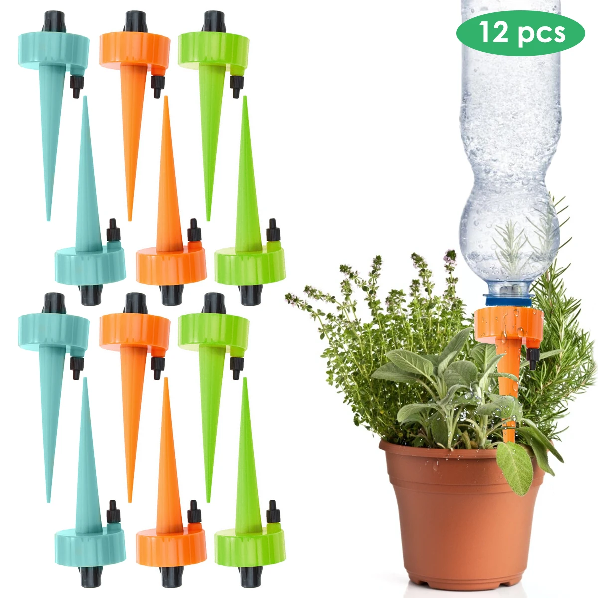 12pcs Plants Drip Watering Devices Self Watering Spikes With Slow Release Control Switch for Indoor Outdoor Plants Plants Drip
12pcs Plants Drip Watering Devices Self Watering Spikes With Slow Release Control Switch for Indoor Outdoor Plants Plants Drip