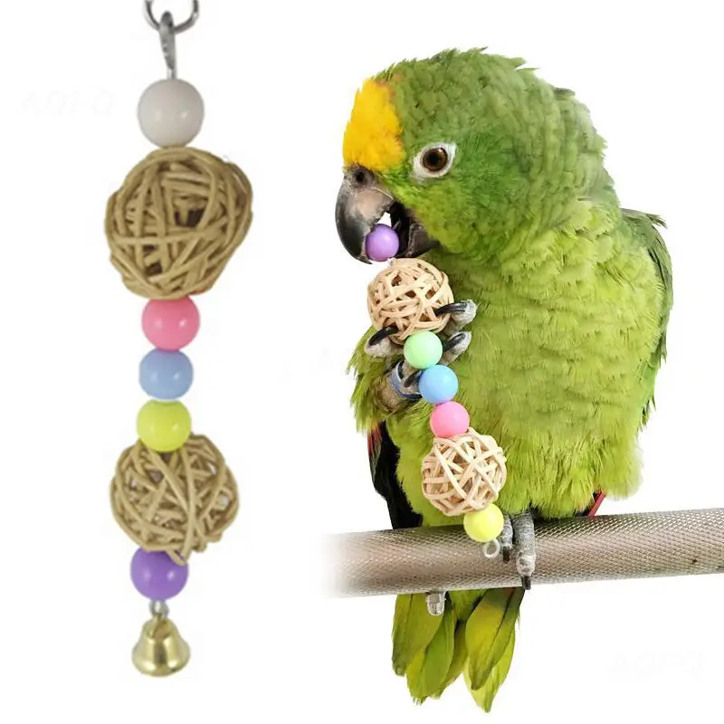 Parrot Pet Bird Chew Cages Hang Toy Wood Rope Cave Ladder Chew Toy Colors High Quality Rat Mouse Beaded Twisted toy 3*3*17cm
Parrot Pet Bird Chew Cages Hang Toy Wood Rope Cave Ladder Chew Toy Colors High Quality Rat Mouse Beaded Twisted toy 3*3*17cm