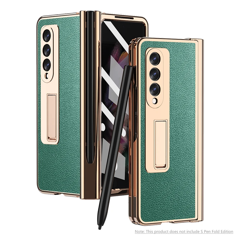 Двойная петля для Samsung Galaxy Z Fold3 5G Чехол со стеклянной пленкой и S-образным слотом для ручки Lychee Cross Patern кожаный чехол с подставкой
Двойная петля для Samsung Galaxy Z Fold3 5G Чехол со стеклянной пленкой и S-образным слотом для ручки Lychee Cross Patern кожаный чехол с подставкой