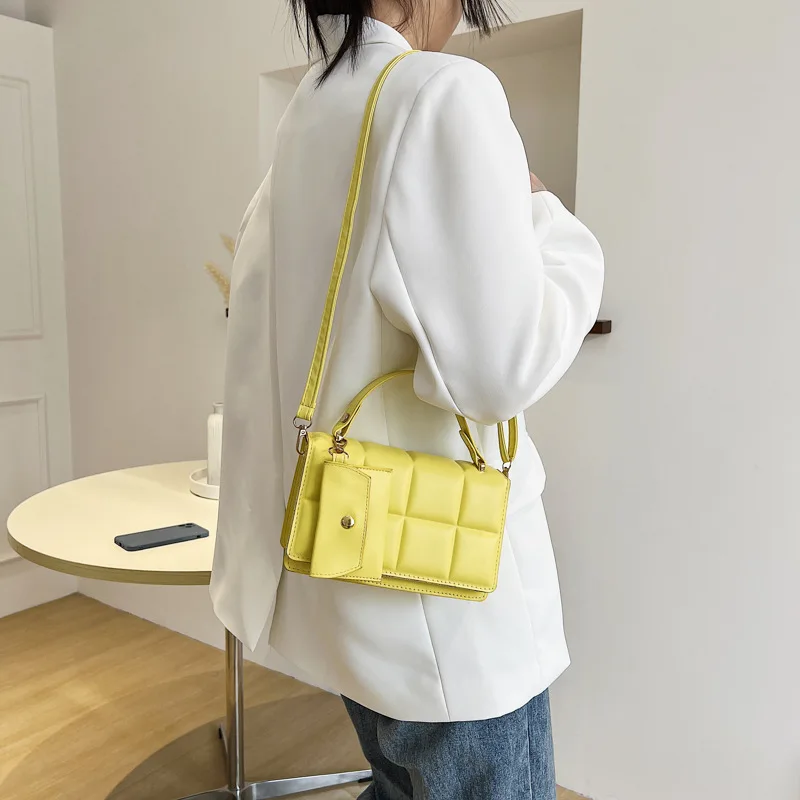 

Новинка 2022, трендовая сумка через плечо, модная сумка в клетку, женская дизайнерская сумка-мессенджер, маленькая квадратная сумка, роскошна...