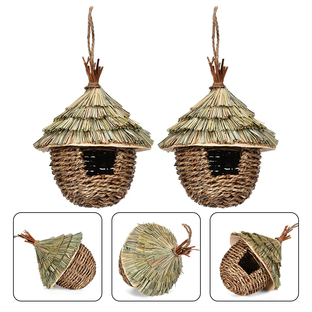 2pcsBird Nest Hummingbird House Bird Nest Hanging Grass Woven Nest Bird Cage Waterproof For Branch Vine Fence Bird Wildlife Part
2pcsBird Nest Hummingbird House Bird Nest Hanging Grass Woven Nest Bird Cage Waterproof For Branch Vine Fence Bird Wildlife Part