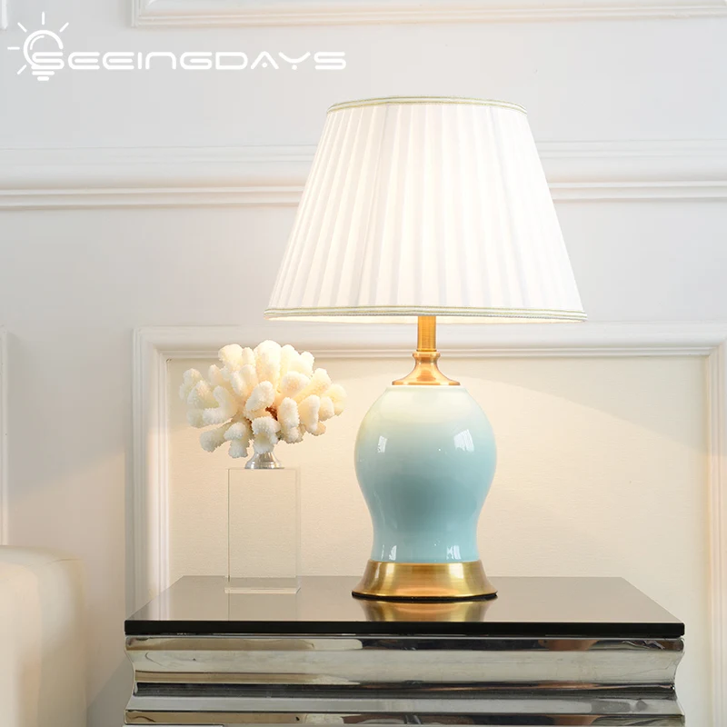 Free Shipping Chinese Modern Simplicity Ceramic Table Lamp for Bedroom Living Room Bedside Lamp Study Desk Lamp Home Decor e27
Free Shipping Chinese Modern Simplicity Ceramic Table Lamp for Bedroom Living Room Bedside Lamp Study Desk Lamp Home Decor e27