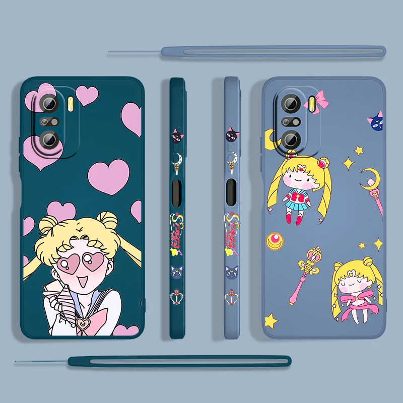 Hot Anime Sailor Moon For Xiaomi Redmi K50 K40 Gaming K30 10X 9 9A 9T 8 8A Pro 5G Silicone Liquid Left Rope Phone Case Fundas
Hot Anime Sailor Moon For Xiaomi Redmi K50 K40 Gaming K30 10X 9 9A 9T 8 8A Pro 5G Silicone Liquid Left Rope Phone Case Fundas