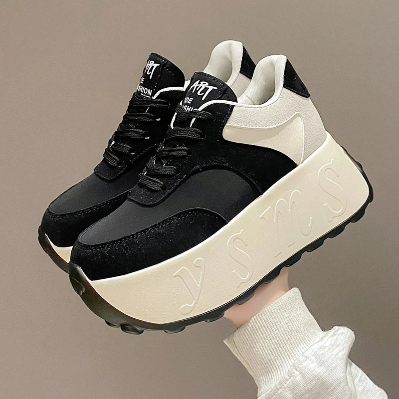 8cm PU Leather Platform Wedge Chunky Sneakers Casual Leisure Women Summer Femals Vulcanize Girl Walking Flats Shoes
8cm PU Leather Platform Wedge Chunky Sneakers Casual Leisure Women Summer Femals Vulcanize Girl Walking Flats Shoes