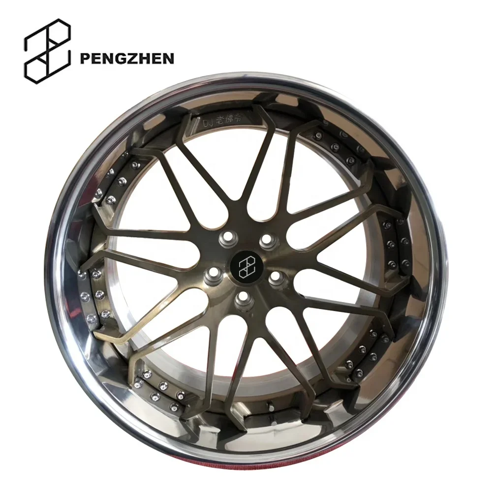 Для Pengzhen кованый 5x112 5x120 5x114 3 из двух частей под заказ 18 19 20 21 22 дюйма 5 отверстий