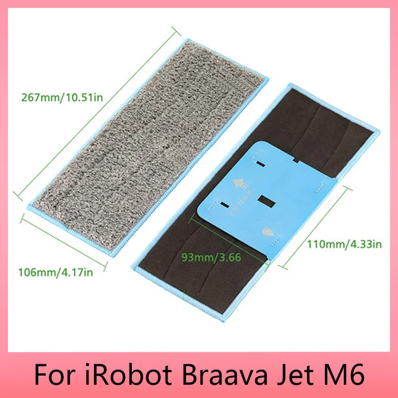 Washable Mop Cloth Wipe Wet / Dry For iRobot Braava Jet M6 Robot Vacuum Cleaner Parts Replacement kit
Washable Mop Cloth Wipe Wet / Dry For iRobot Braava Jet M6 Robot Vacuum Cleaner Parts Replacement kit