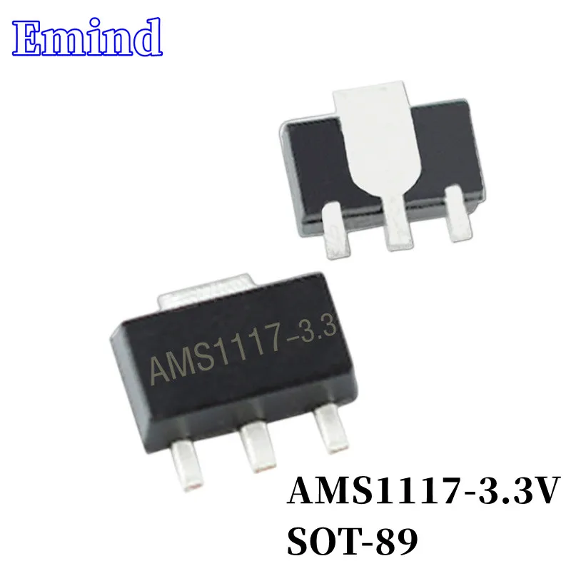 100/200/500/1000/2000Pcs AMS1117-3.3V 1117-3.3 SMD Low Dropout Regulator SOT-89 LDO 3-terminal Regulator IC
100/200/500/1000/2000Pcs AMS1117-3.3V 1117-3.3 SMD Low Dropout Regulator SOT-89 LDO 3-terminal Regulator IC
