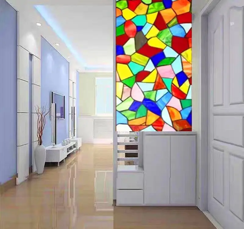 Colored glass European background wall partition window sash doors and windows living room ceiling porch screen 
Colored glass European background wall partition window sash doors and windows living room ceiling porch screen
