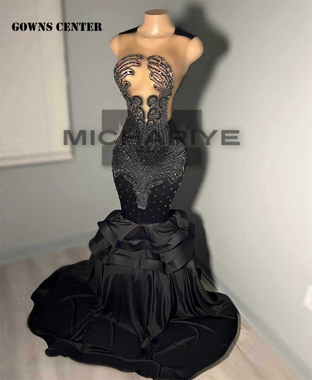 Black Crystal Beading Satin Prom Dress Black Girls Mermaid Evening Dresses Long Luxury 2023 Party Gown Ruffels Elegant Dresses
Black Crystal Beading Satin Prom Dress Black Girls Mermaid Evening Dresses Long Luxury 2023 Party Gown Ruffels Elegant Dresses