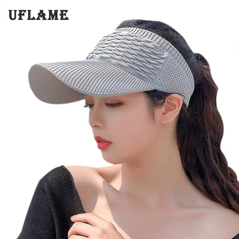 Summer Outdoor Sport Baseball Cap Women Breathable Empty Top Hat Visor Anti-UV Air Sun Hat Girl Golf Tennis Hat Gorras Wholesale
Summer Outdoor Sport Baseball Cap Women Breathable Empty Top Hat Visor Anti-UV Air Sun Hat Girl Golf Tennis Hat Gorras Wholesale