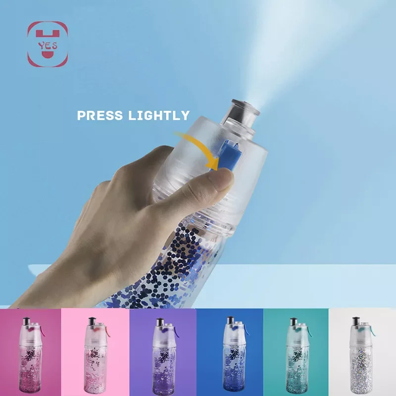 350 ml Shining Sports Water Bottle Spray Mist Squeeze Bottle Sparkling Misting Portable Outdoor Double-deck Spray 6 COLOR
350 ml Shining Sports Water Bottle Spray Mist Squeeze Bottle Sparkling Misting Portable Outdoor Double-deck Spray 6 COLOR