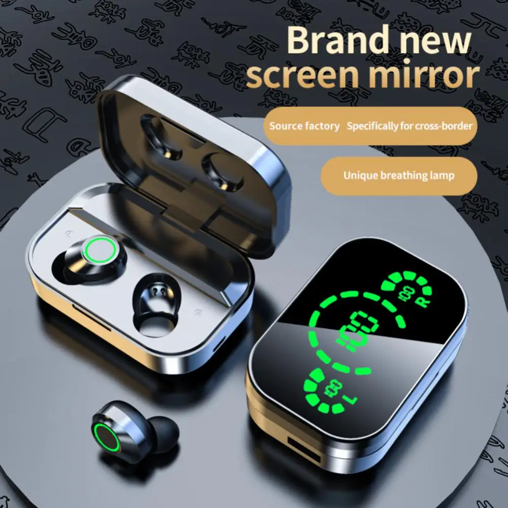 Yd03 New Wireless Bluetooth-compatible Headset TWS Large Screen Intelligent Digital Display In Ear Breathing Lamp Sports Headset
Yd03 New Wireless Bluetooth-compatible Headset TWS Large Screen Intelligent Digital Display In Ear Breathing Lamp Sports Headset