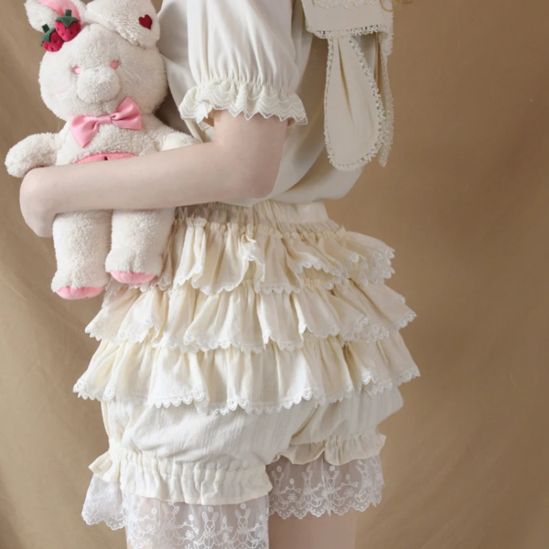 Victorian Gothic Lolita Safety Shorts Women Sweet Lace Ruffles Cotton Tiered Underwear Short Pants Girls Vintage Kawaii Bloomers
Victorian Gothic Lolita Safety Shorts Women Sweet Lace Ruffles Cotton Tiered Underwear Short Pants Girls Vintage Kawaii Bloomers