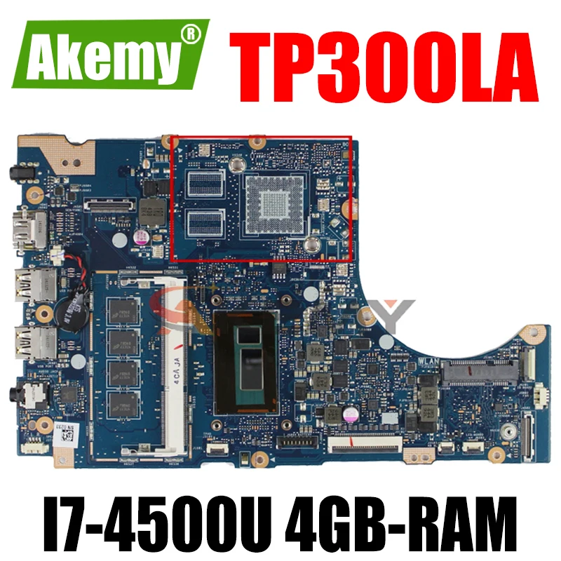 Материнская плата Akemy TP300LA для ноутбука ASUS TP300LA TP300LD, оригинальная материнская плата 4 ГБ-Оперативная память
Материнская плата Akemy TP300LA для ноутбука ASUS TP300LA TP300LD, оригинальная материнская плата 4 ГБ-Оперативная память