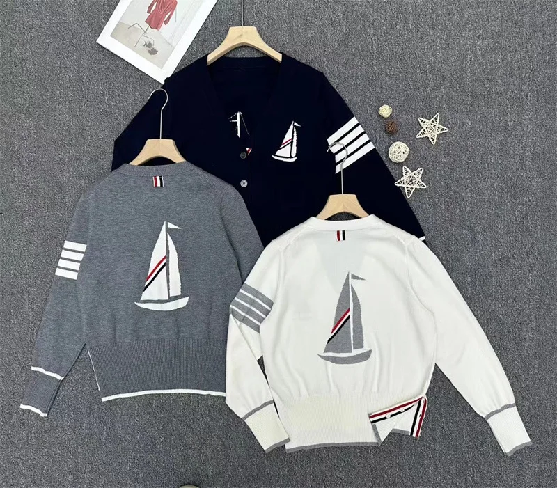 Women Casual cardigan For autumn , sailing pattern jacquard knitted Sweater, long-sleeved Jumpers, Pullovers, свитер оверсайз
Women Casual cardigan For autumn , sailing pattern jacquard knitted Sweater, long-sleeved Jumpers, Pullovers, свитер оверсайз