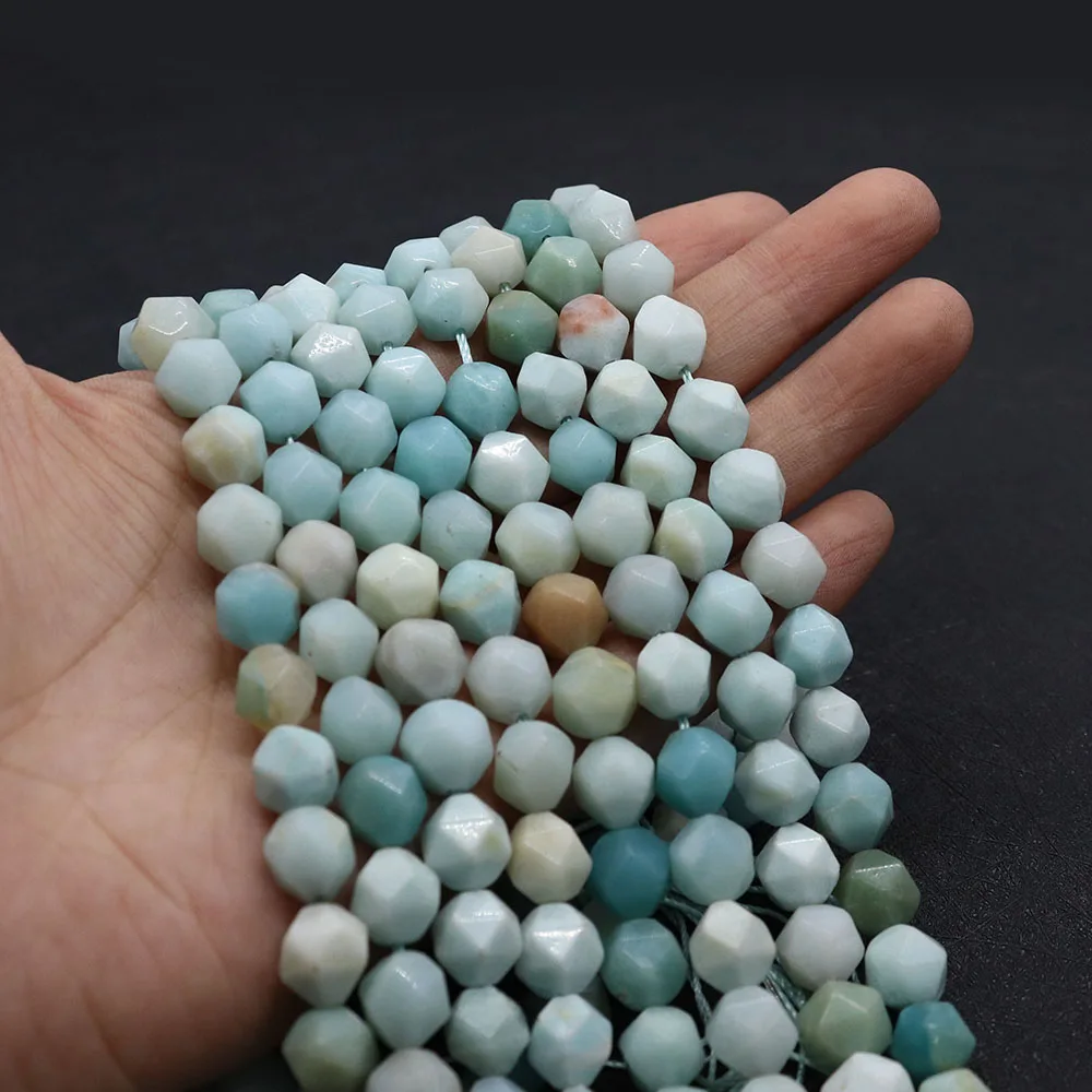 Natural Stone Light Blue Beads 6-10mm Faceted Beads Charm Jewelry DIY Men and Women Necklace Bracelet Earrings Accessories
Natural Stone Light Blue Beads 6-10mm Faceted Beads Charm Jewelry DIY Men and Women Necklace Bracelet Earrings Accessories