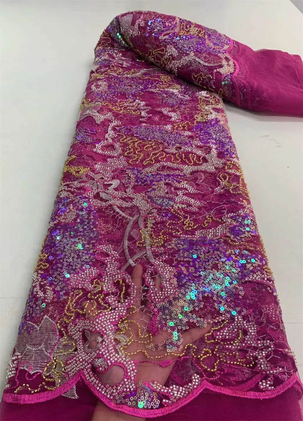 Dress New Luxury Tube Lace Fabric Embroidery African French Mesh Lace Fabric For Nigeria Evening Dress Party Dress HP300
Dress New Luxury Tube Lace Fabric Embroidery African French Mesh Lace Fabric For Nigeria Evening Dress Party Dress HP300