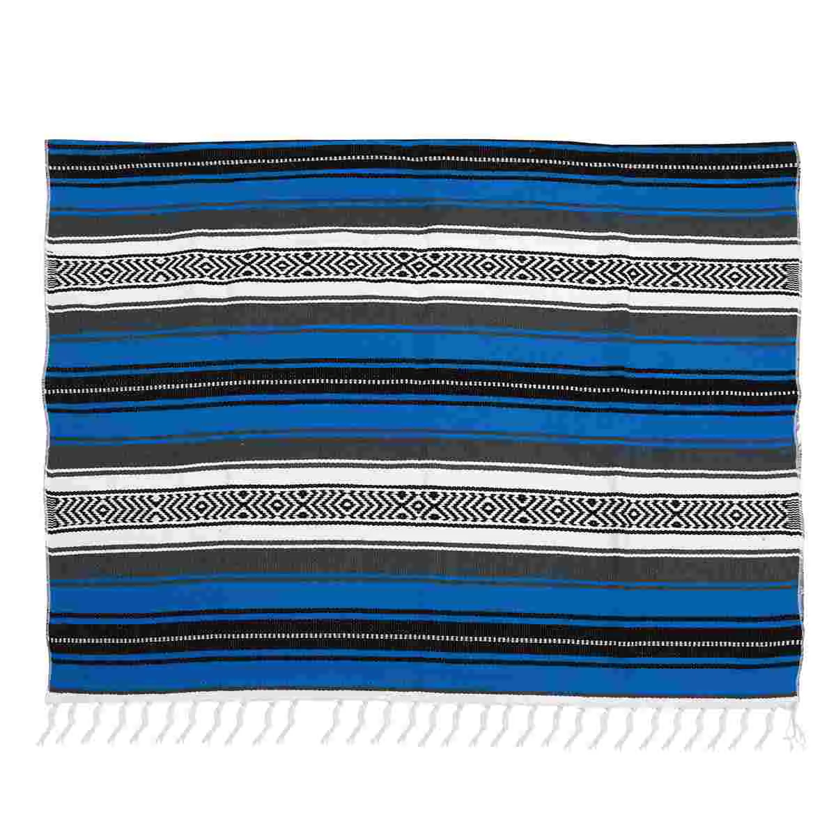 

Blanket Mexican Yoga Mat Sofa Blended Woven Cape Blankets Picnic Tablecloth Throw San Marcos Saddle Falsa Cloak Cushion Thick
