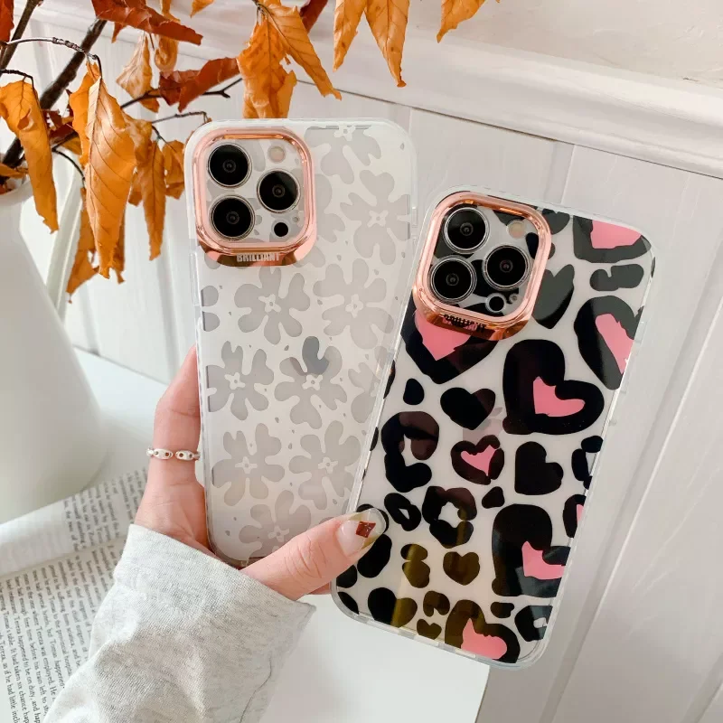 Fashion Leopard Print Flowers Electroplate Phone Case For Iphone 13 12 11 Pro MAX X XR XS SE 2020 7 8 Plus Bumper Cover
Fashion Leopard Print Flowers Electroplate Phone Case For Iphone 13 12 11 Pro MAX X XR XS SE 2020 7 8 Plus Bumper Cover