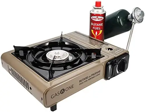 GS-3400P Propane or Butane Stove Dual Fuel Stove Portable Camping Stove - Patent Pending - with Carrying Case Great for Emergenc
GS-3400P Propane or Butane Stove Dual Fuel Stove Portable Camping Stove - Patent Pending - with Carrying Case Great for Emergenc